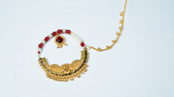 designer kumaoni Garhwali Nath with chain