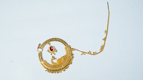 Adjustable Pahadi gold plated nath