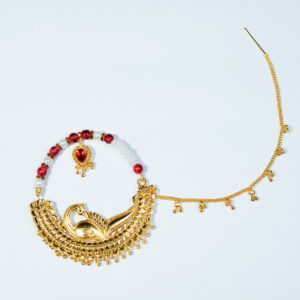 designer kumaoni Garhwali Nath with chain