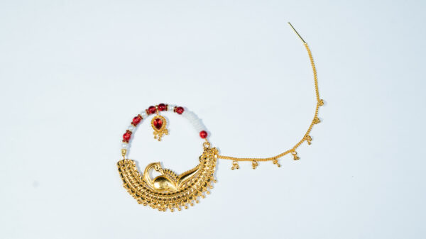 designer kumaoni Garhwali Nath with chain