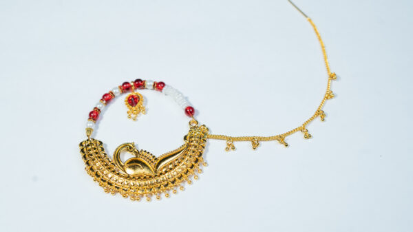 designer kumaoni Garhwali Nath with chain